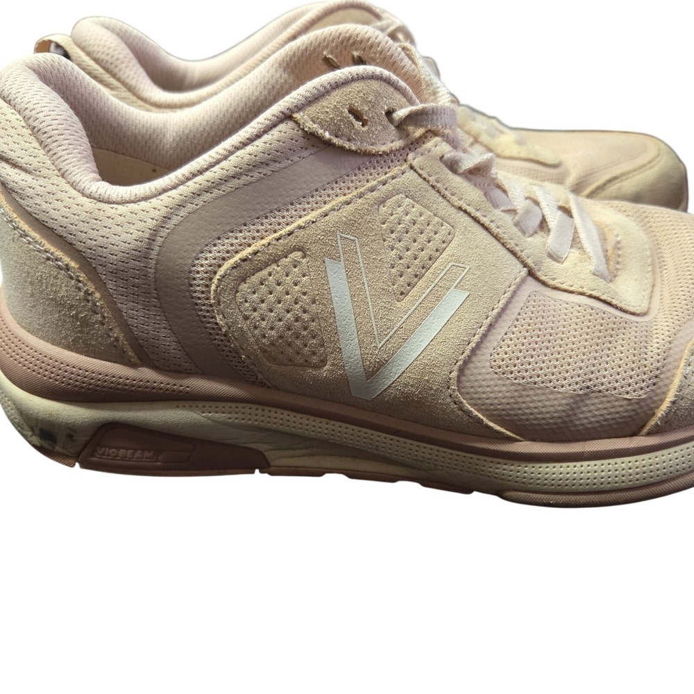 Vionic Strider Walking Shoes Pink Mesh Suede Sneakers WSTRIDER Womens 7.5 Wide - Picture 3 of 6